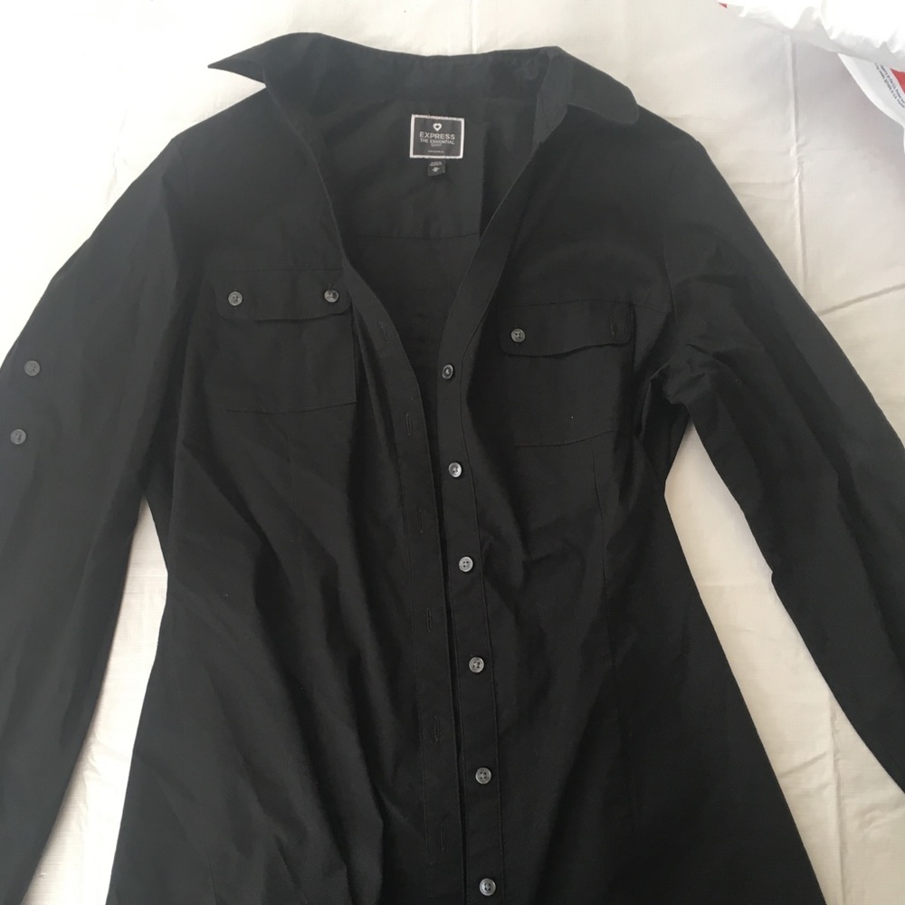 black express button up shirt blouse